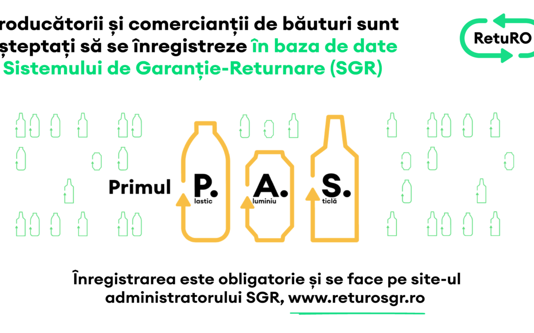 Producătorii și comercianții de băuturi trebuie să se înregistreze în baza de date a Sistemului de Garanție-Returnare (SGR) până pe 28 februarie