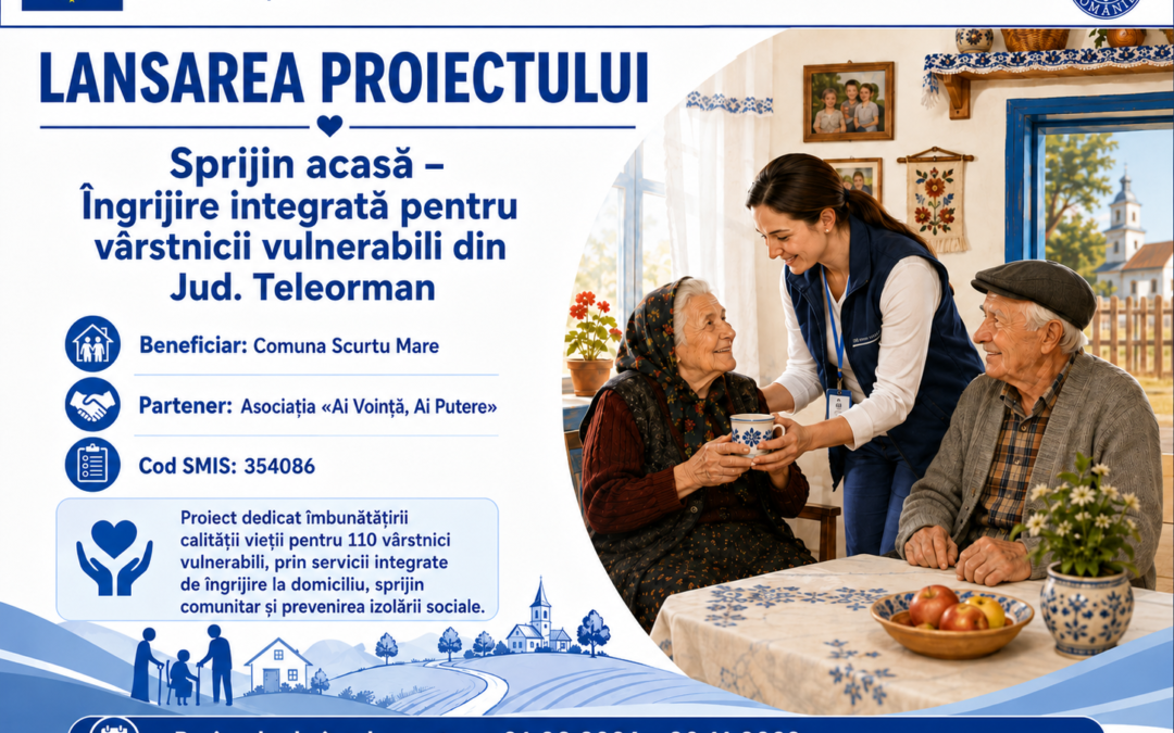 Lansare proiect sprijin acasă